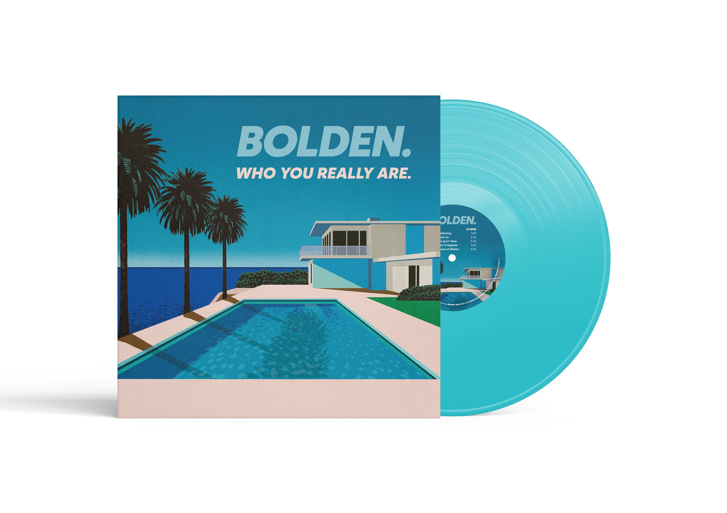 Who you really are. — Aqua blue vinyl with sleeve